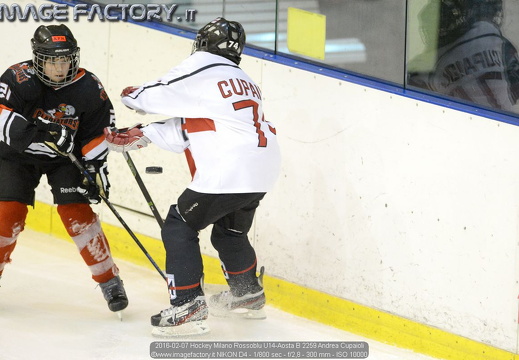 2016-02-07 Hockey Milano Rossoblu U14-Aosta B (5-3)